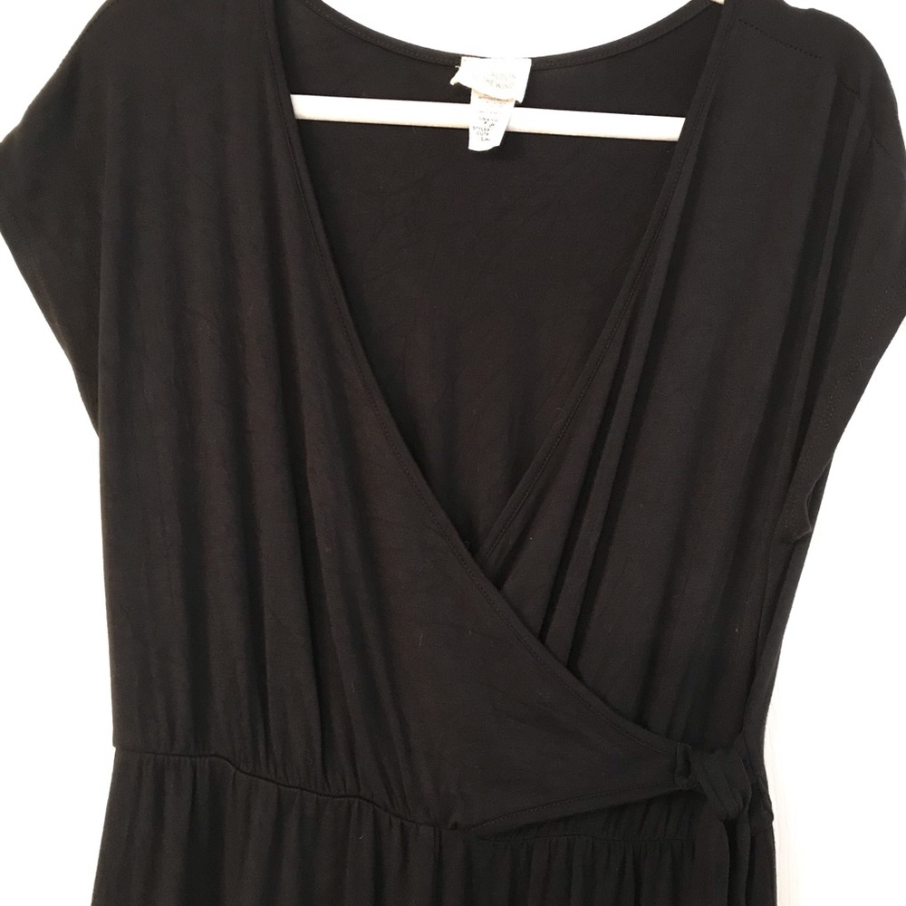 Jersey Black pant jumpsuit